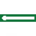 Novap Panneau Secours Rectangle Fleche Gauche - Rigide 330mmx75mm