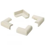Inofix Protection de coin adhésive blanc - lot de 4 - Sécurité enfants