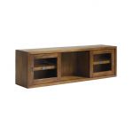 Décoration d'Autrefois Bibliothèque Bois Bronze Marron 120x25x35cm