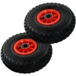 VidaXL Roue de diable 2 pcs Caoutchouc 3.00-4 (260 x 85 mm)
