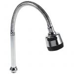 Avizar Flexible pour robinet de cuisine - 48 cm - Noir/Argent - Rotation 360&deg; - Double jet