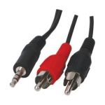 Wentronic C&acirc;ble audio Jack 3.5 mm st&eacute;r&eacute;o m&acirc;le / 2 RCA m&acirc;les (1.5 m&egrave;tre)