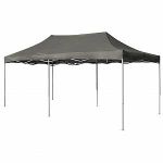 VidaXL Tente de réception pliable 3 x 6 m Anthracite