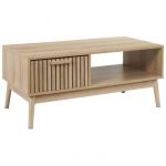 Table basse Klaus marron - 100x43x50 cm