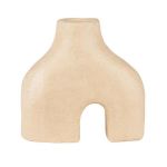 decopatch HD093C - Un support en papier mâché brun 19x7x18 cm - Waterproof - Vase double pieds, Unité