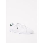 Ralph Lauren Pour homme. Baskets Heritage Court II en cuir blanc, vert