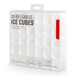 Kikkerland CLEAR REUSABLE ICE CUBES S/30