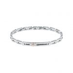 Maserati Bracelet en Acier, PVD Or, Pierre PP ICONIC