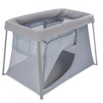 Beaba Lit parapluie 3 en 1, Berceau Bébé, Lit d'appoint, Parc, Evolutif, Léger - 6.8Kg, Pliable, Compact, Sac Transport et Matelas inclus, Tissu Respirant et Oeko-Tex, Gris chiné/Galet