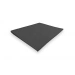 Soleil d'Ocre Drap plat en coton 240x300 cm PERCALE anthracite, par