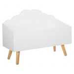 Coffre de Rangement "Nuage" 58cm Blanc Prix