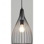 Atmosphera Lampe Suspension en M&eacute;tal "Jolit" 37cm Noir