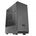 Marsgaming Mars Gaming MCN2, Boîtier PC Gaming ATX, Fenêtre Latérale Complète, Grille Avant, Conception Double Chambre, Ventilateur Arrière 12cm, Noir