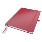 Leitz 4472-00-25 - Cahier brochure lignée, format A4 rouge - Papier ivoire certifié