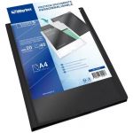 Waytex 931441 Protège Documents A4 Personnalisable 40 Vues 20 Pochettes Couverture Polypro Noir