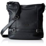 Tom Tailor Acc Juna, Sac &agrave; bandouli&egrave;re Femme, Noir (Black), 30x28x10 cm (B x H x T)