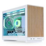 Lian Li A3-mATX Glass (Blanc/Bois Foncé)