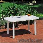 Progarden Table de jardin ovale Faro en polypropyl&egrave;ne 140 cm