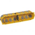 Legrand Boîte multipostes Prog. Ecobatibox - 4 postes - 8/10 modules - prof. 50 mm -