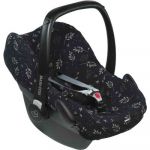 Dooky Housse de si&egrave;ge pour si&egrave;ge enfant Romantic Leaves taille universelle pour si&egrave;ge auto avec syst&egrave;me de ceinture &agrave; 3 et 5 points, tranches d'&acirc;ge (0+) - beige