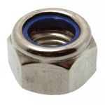 Acton Ecrou hexagonal indesserrable Inox - &Oslash; 12 mm - Bo&icirc;te de 100 -