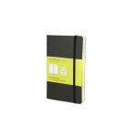 Moleskine Carnet de Notes Classique Papier à Pages Blanche - Journal Couverture Souple et Fermeture par Elastique - Couleur Noir - Taille Format de Poche 9 x 14 cm - 192 Pages