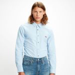 Levi's Battery - Chemise oxford slim &agrave; logo chauve-souris - Bleu clair allure