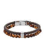 Fossil Bracelet Vintage Casual JF03118040 - Acier Marron Homme