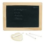 Goki 58952 - Ardoise avec 1 &eacute;ponge et 3 craies