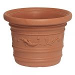 No Name Pot de fleurs rond en plastique festonné 60xh44cm plantes fleurs jardin PRESTIGE