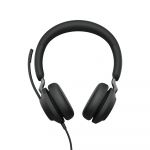 Jabra Evolve2 40 Casque Stereo Écouteurs Certifié UC à Réduction du Bruit avec Technologie d'Appel à 3 Microphones - Câble USB-A - Noir