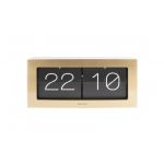 Present time Horloge à Poser Boxed Flip XL Or Brossé PAULI