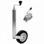 Monmobilierdesign SAFE Roue jockey Winterhoff pour remorque tube Ø 48 mm + collier de serrage