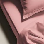 Drap plat percale de coton TERTIO - rose