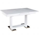 Habitat et Jardin Table repas Toda - 140/180 x 90 x 77 cm - Blanc