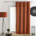 Homemaison Com Rideau Uni - Terracota - 140 X 260 cm
