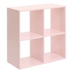 Atmosphera &Eacute;tag&egrave;re Mix'n modul Enfant 4 Cases Rose 63,6x30x63,6 cm cr&eacute;ateur d'int&eacute;rieur