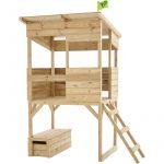 TP Toys Cabane p&ecirc;cheur Enfant Coffre &agrave; Jouets int&eacute;gr&eacute; Tower