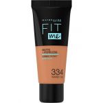 Maybelline Fit Me Foundation Matte + Poreless - 334 Warm Tan - 30 ml
