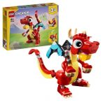 Lego Creator 3-en-1 - Le dragon rouge, Jouets de construction
