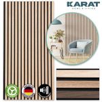 Ossature Panneau tasseaux acoustiques en aspect bois &ndash; 1 Pi&egrave;ce, 118 x 60 cm, White Oak