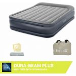 Matelas Gonflable Électrique 2 Places "Fibertech Luxe" Gris