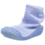 Playshoes Chaussons enfant tricot bleu - Taille 22/23