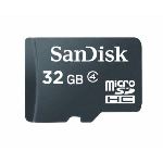 Sandisk SDSDQM-032G-B35A - Carte mémoire microSDHC 32 Go classe 4 avec adaptateur SD