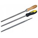 Outifrance 9970161 - Râpe bois ronde, piqûre bâtarde, manche bois, long. 250mm