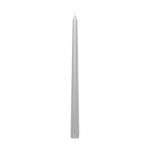 Ruedelafete Set 2 bougies flambeau argent métal - 30 cm