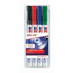 Edding 4 marqueurs sp&eacute;cial CD/DVD assorties