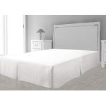 Intemporel Cache sommier microfibre - 160 x 200 cm - Blanc - SOLEIL D'OCRE