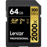 Lexar SDXC 64 Go Professional UHS-II 2000x (300Mb/s)
