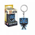 Funko Porte Clé Marvel Black Panther - Black Panther Glow In The Dark Pocket Pop 4cm